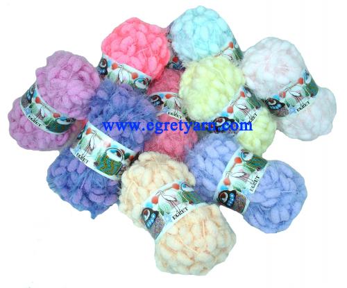 ไหม สตาร์ - ปอม (สีพื้น)  แพ็ค6ม้วน